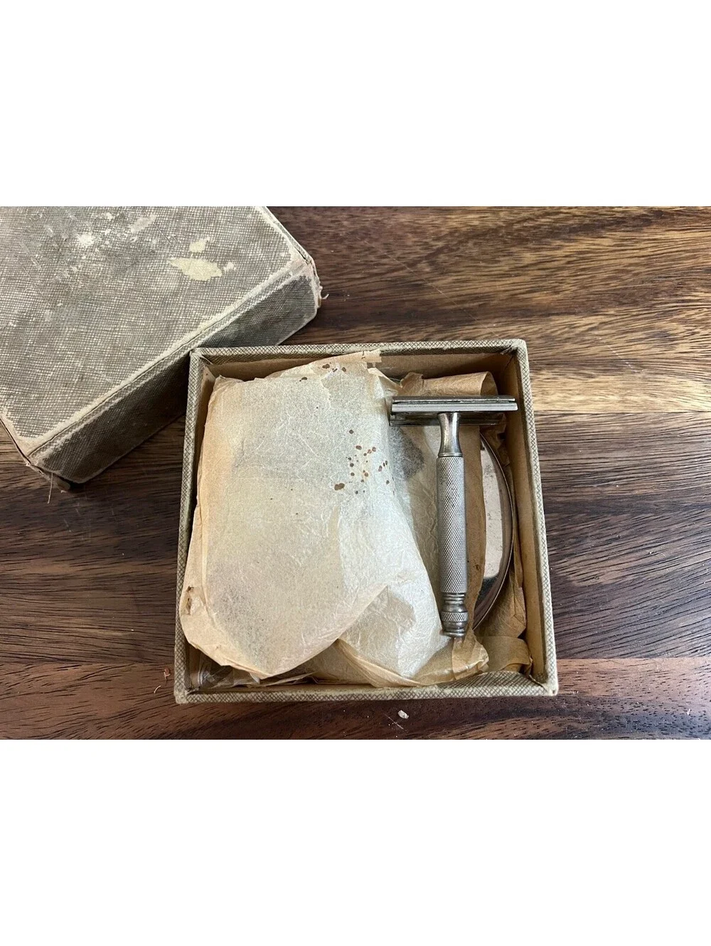 1920’s Antique Kriss Kross Stripper and Razor Kit Working and In Original